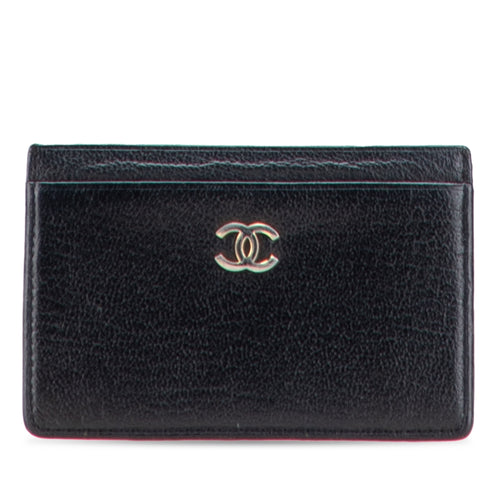 CHANEL CC Goatskin Card Holder