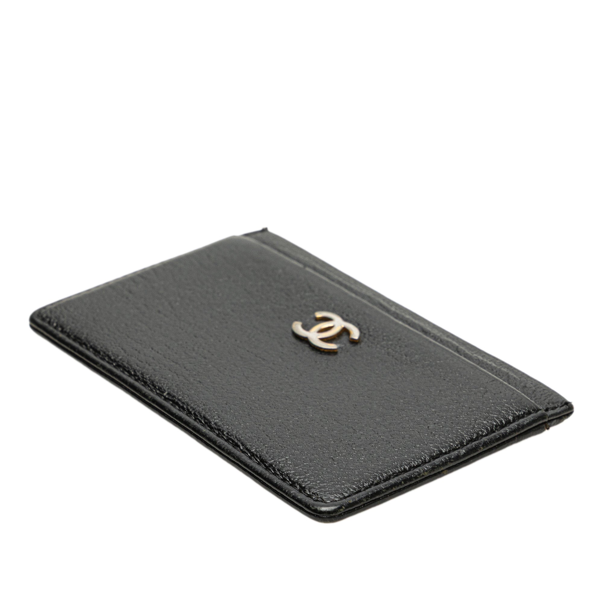 CHANEL CC Goatskin Card Holder