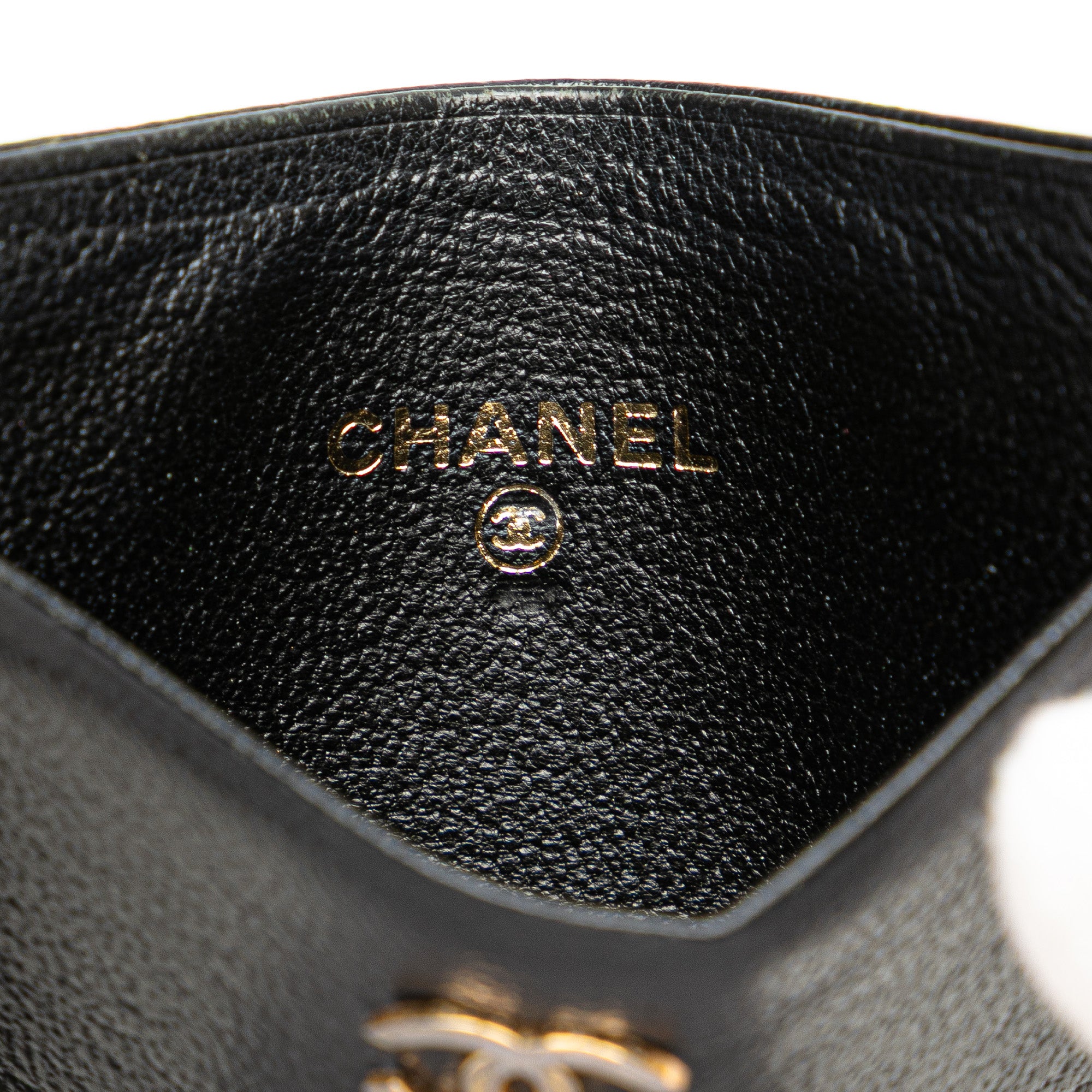 CHANEL CC Goatskin Card Holder