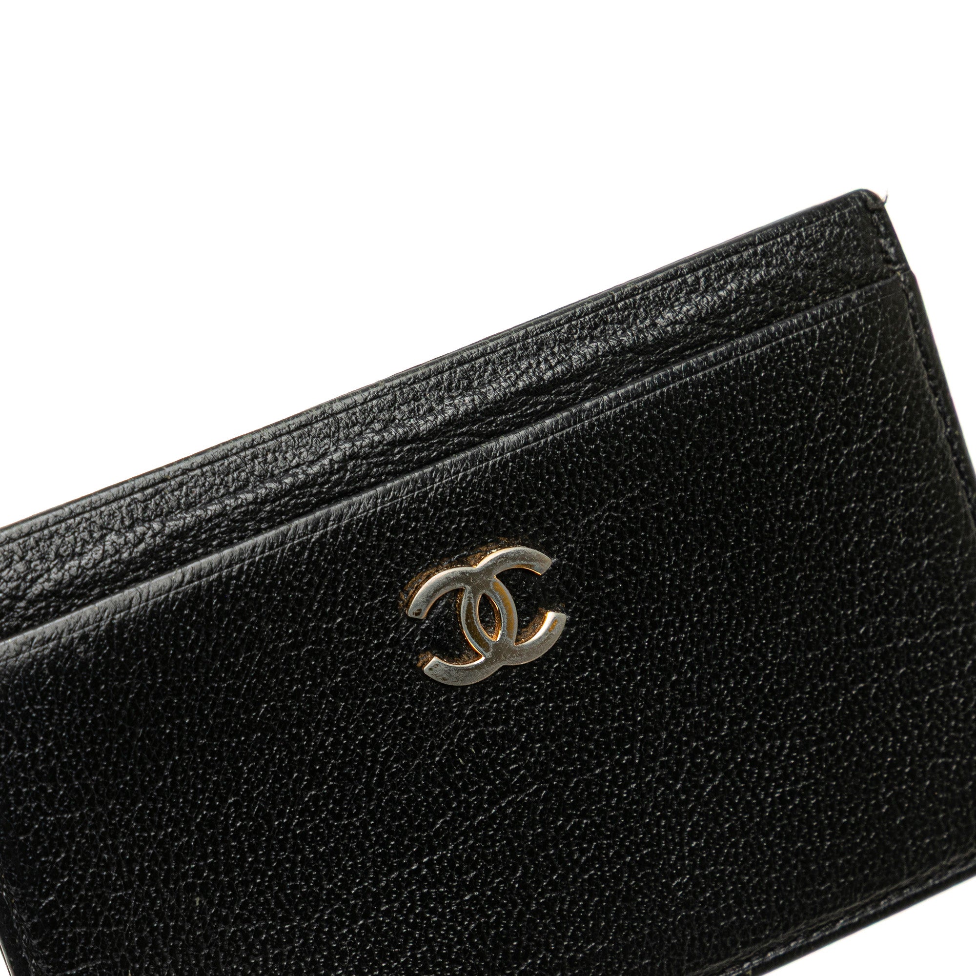 CHANEL CC Goatskin Card Holder