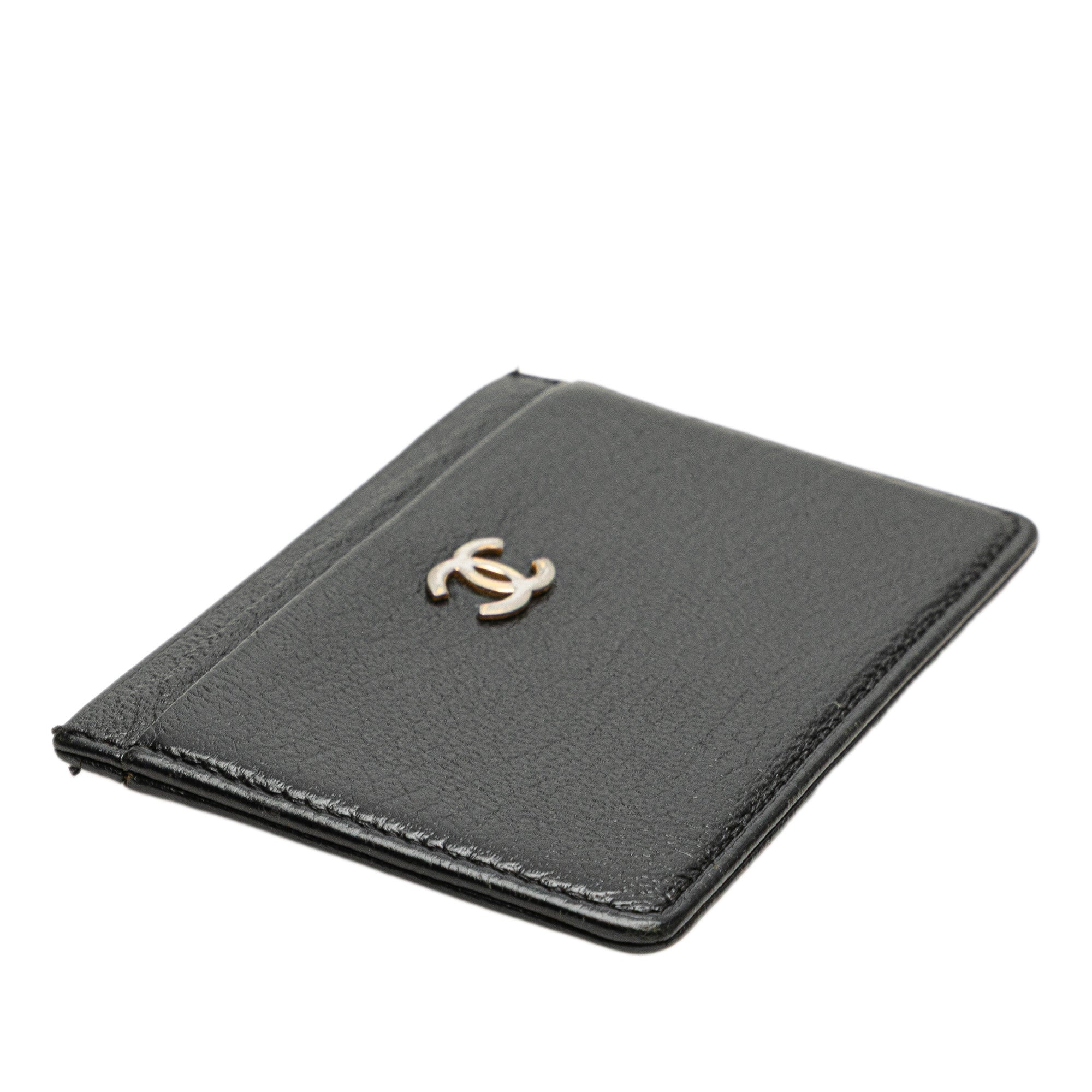 CHANEL CC Goatskin Card Holder
