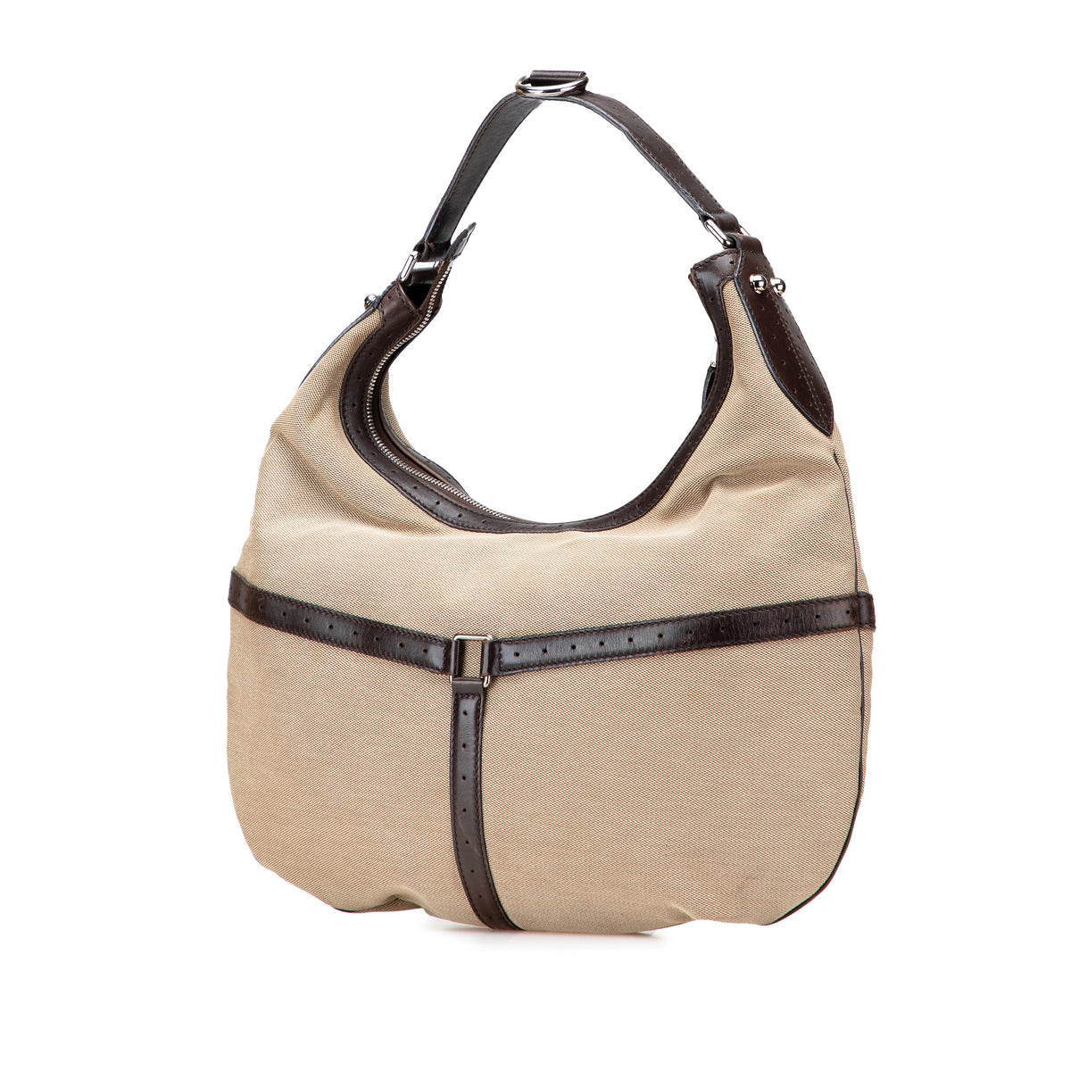 GUCCI Canvas Web Reins Hobo