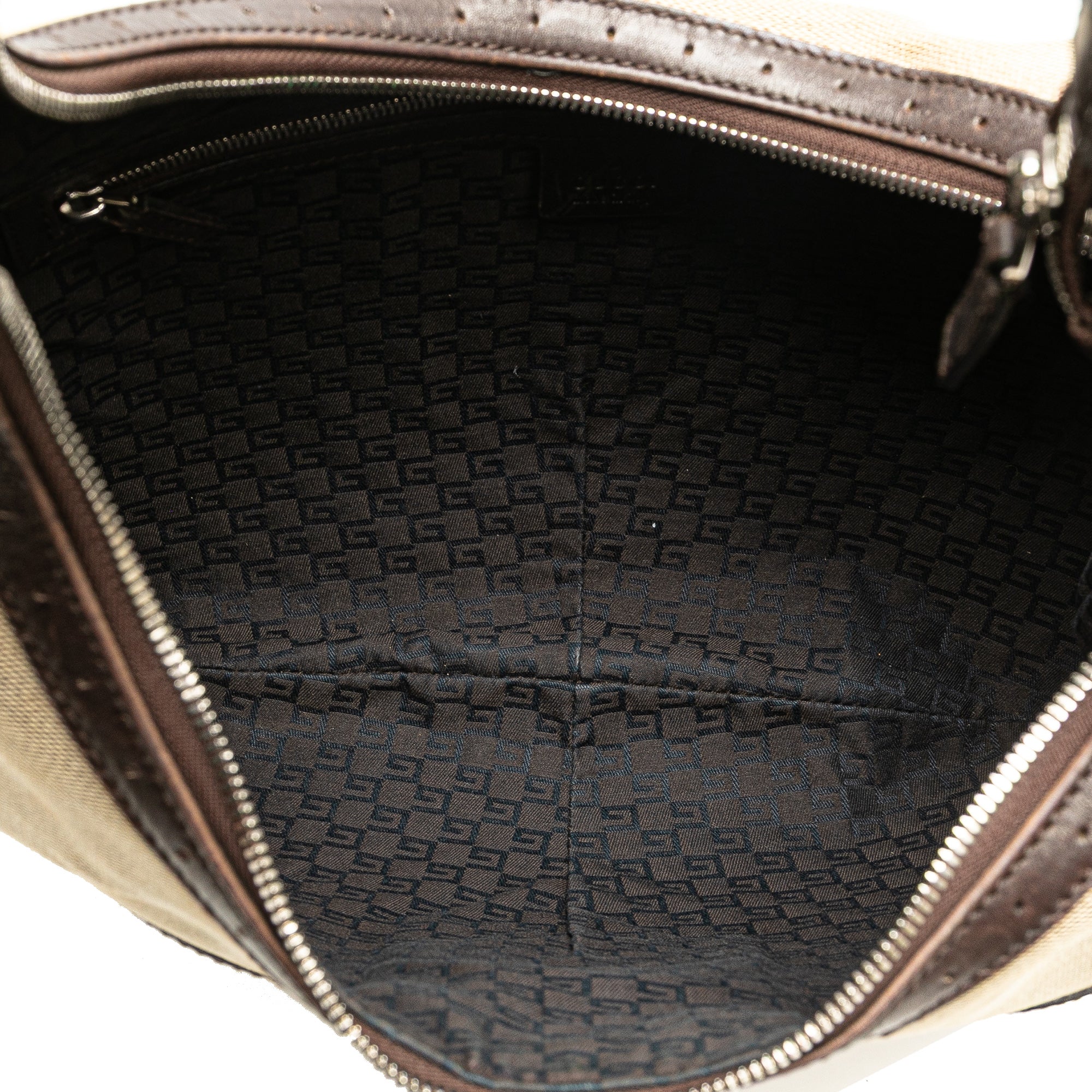GUCCI Canvas Web Reins Hobo