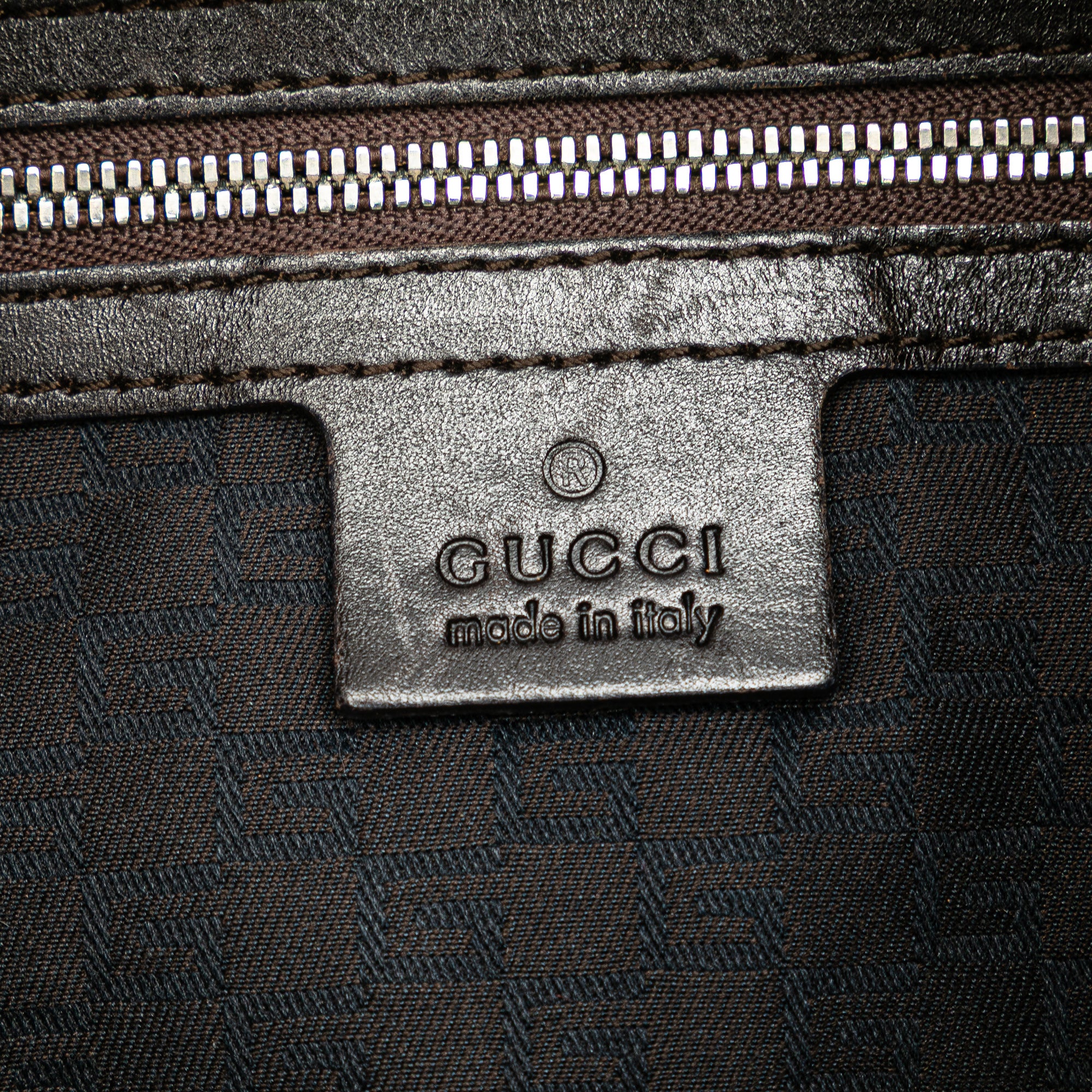 GUCCI Canvas Web Reins Hobo