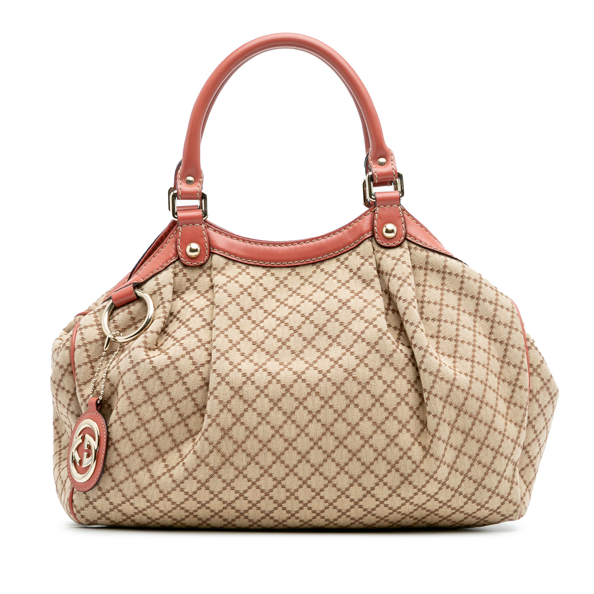 GUCCI Medium Diamante Canvas Sukey Tote