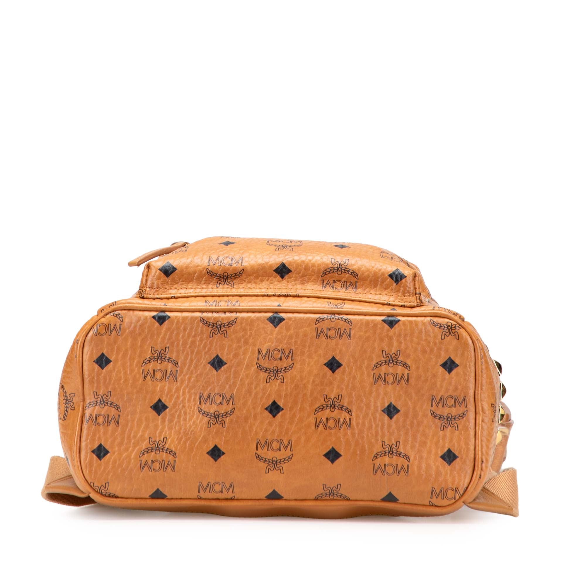 MCM Small Visetos Coated Canvas Stark Backpack