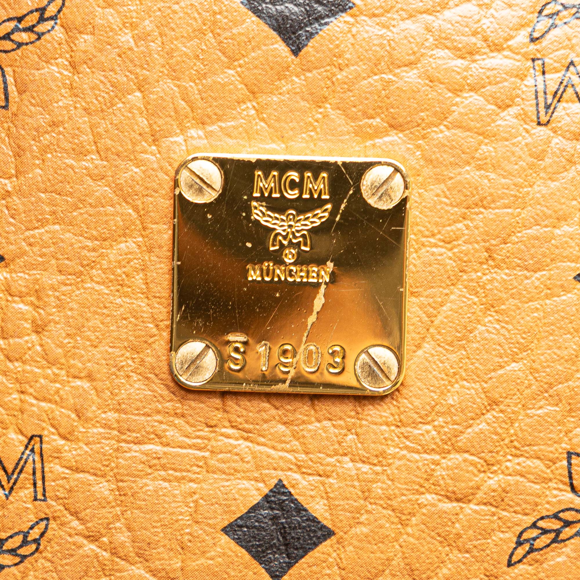 MCM Small Visetos Coated Canvas Stark Backpack
