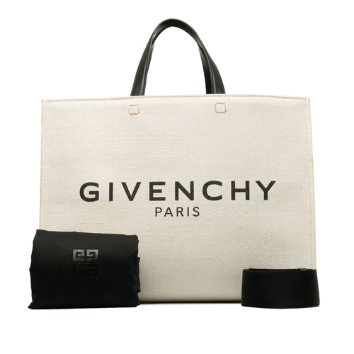 GIVENCHY Canvas Medium G-Tote Shopping Bag