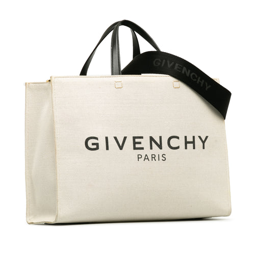 GIVENCHY Canvas Medium G-Tote Shopping Bag