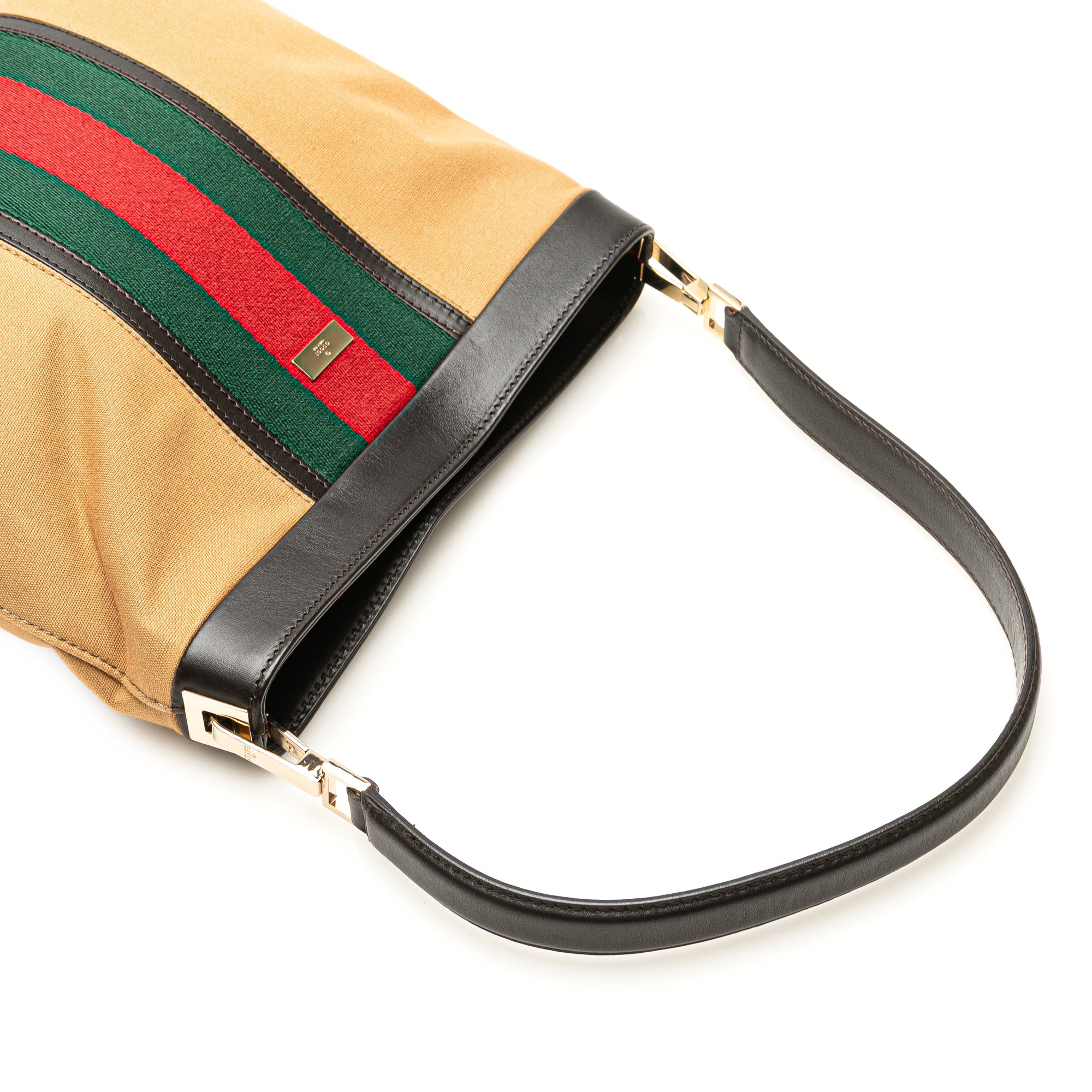 GUCCI Canvas Web Shoulder Bag