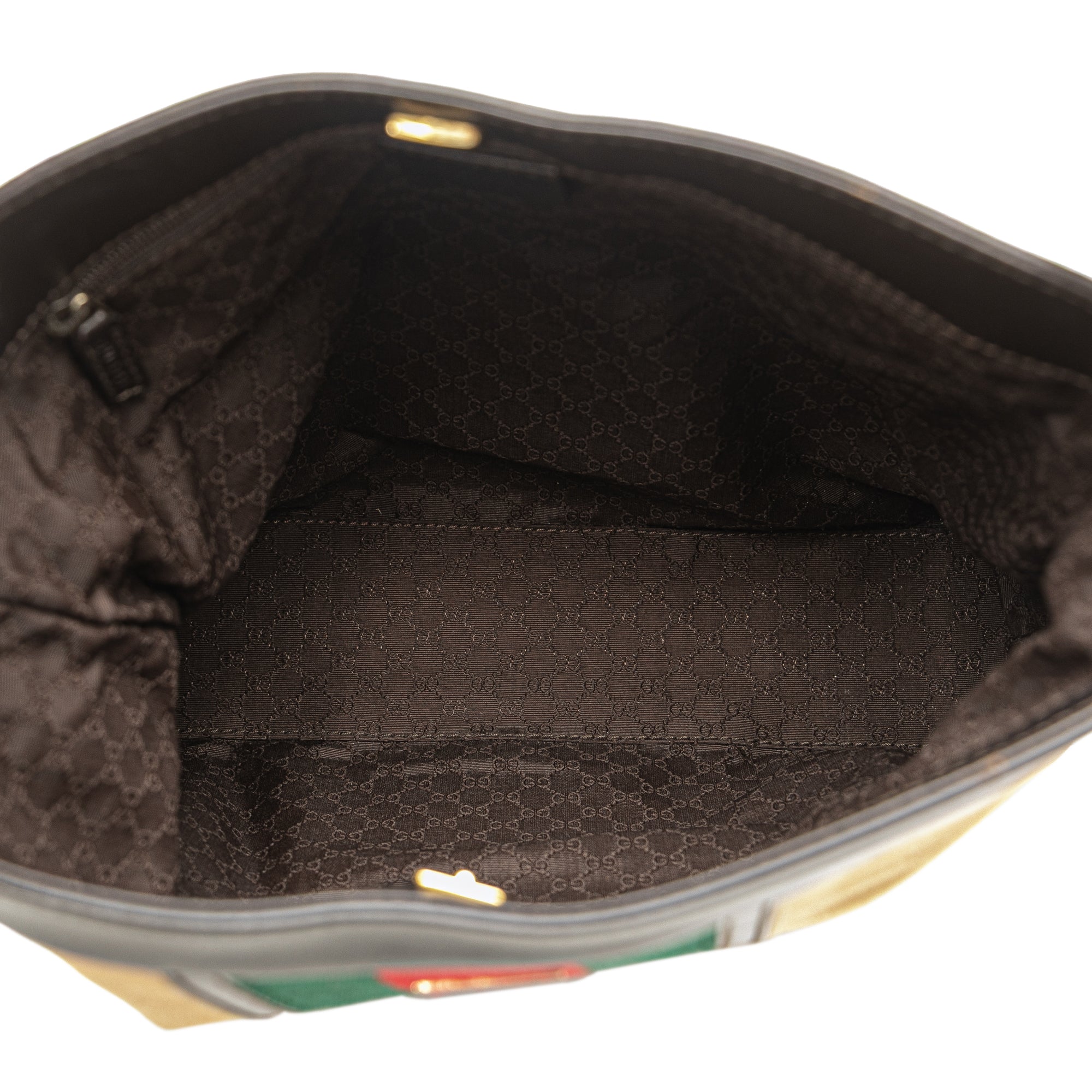 GUCCI Canvas Web Shoulder Bag