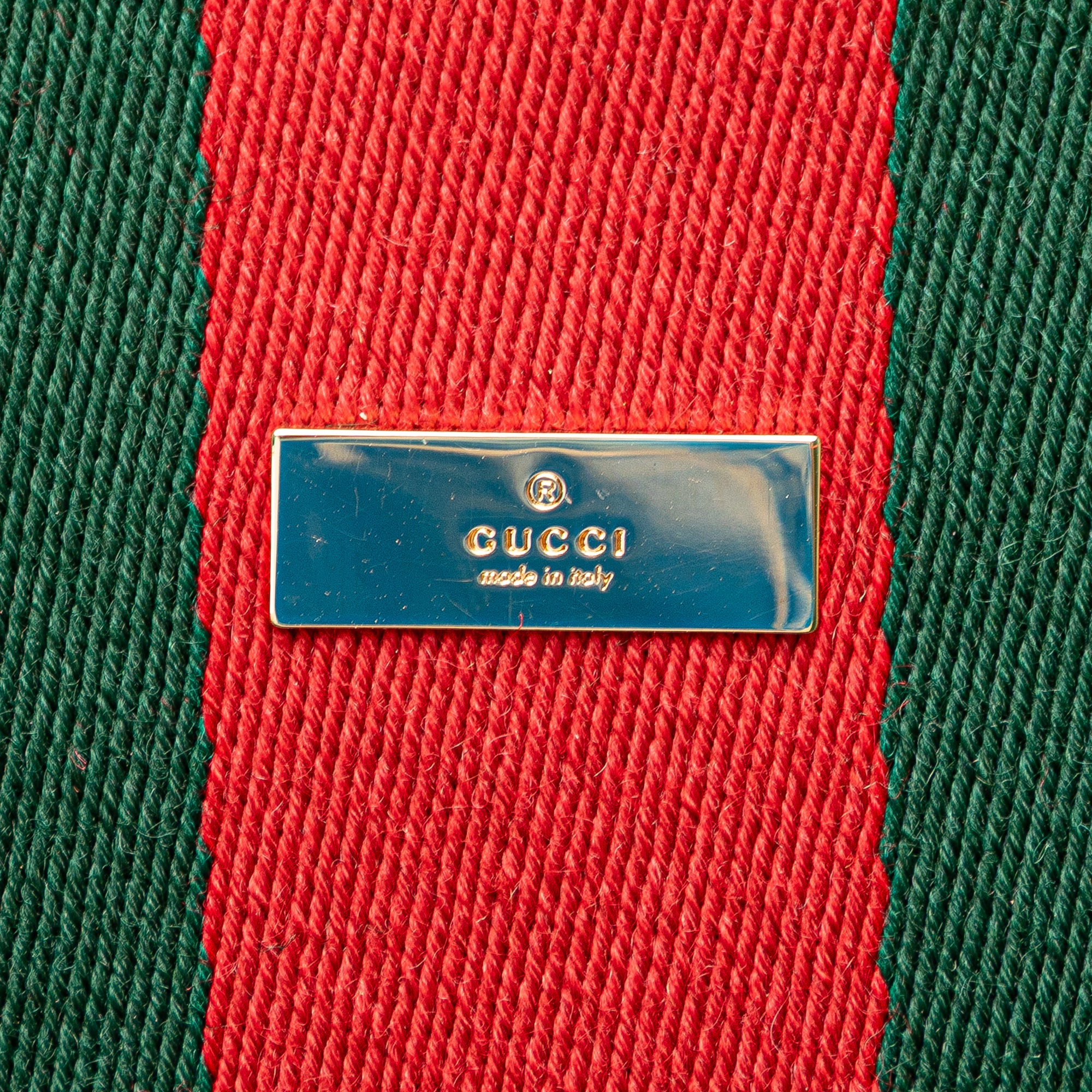 GUCCI Canvas Web Shoulder Bag