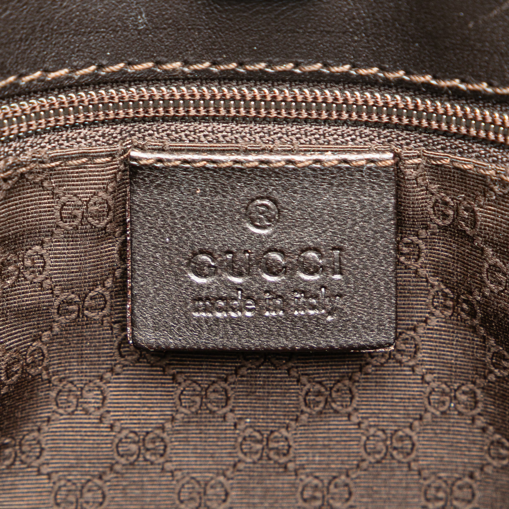 GUCCI Canvas Web Shoulder Bag