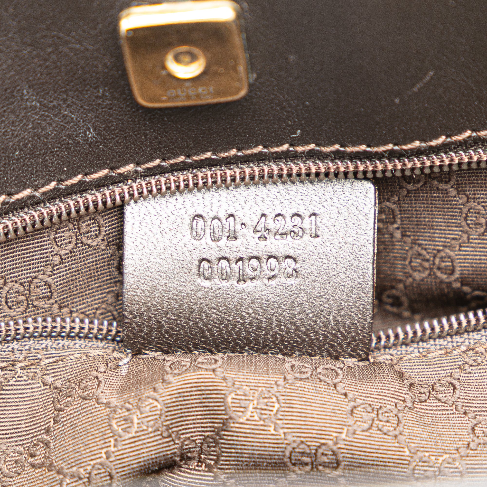 GUCCI Canvas Web Shoulder Bag