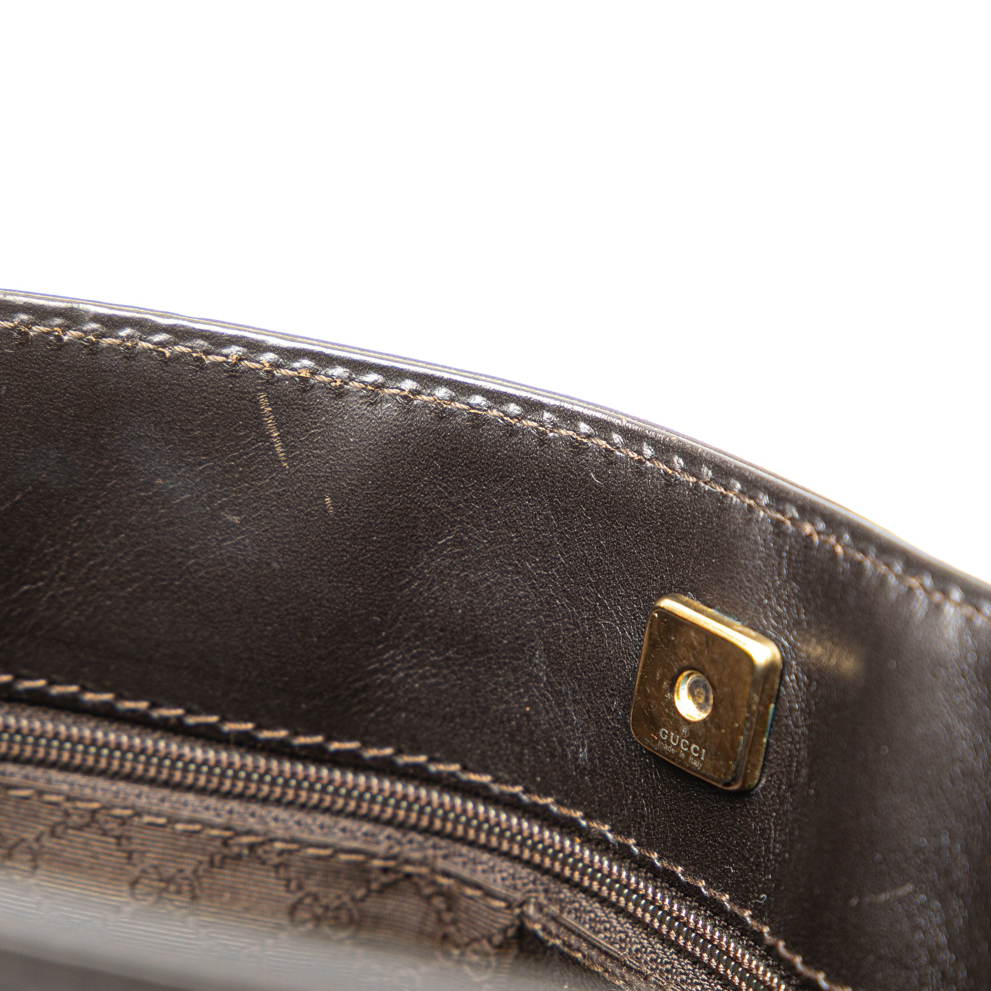GUCCI Canvas Web Shoulder Bag