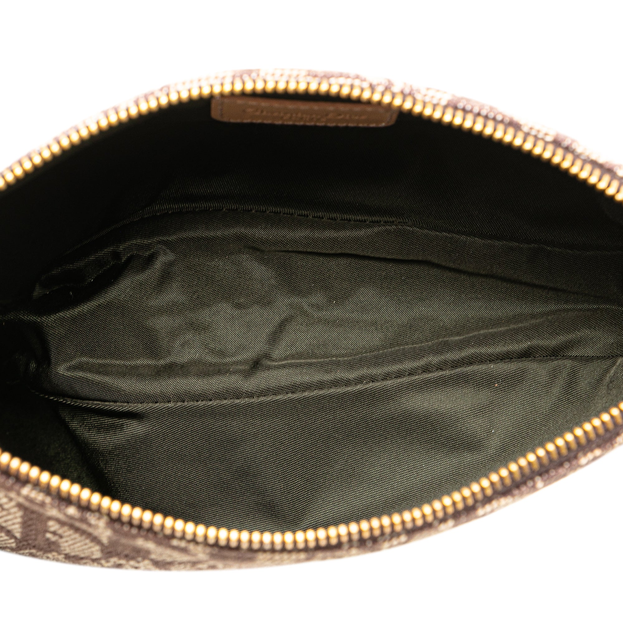 DIOR Mini Diorissimo Canvas Saddle Pochette