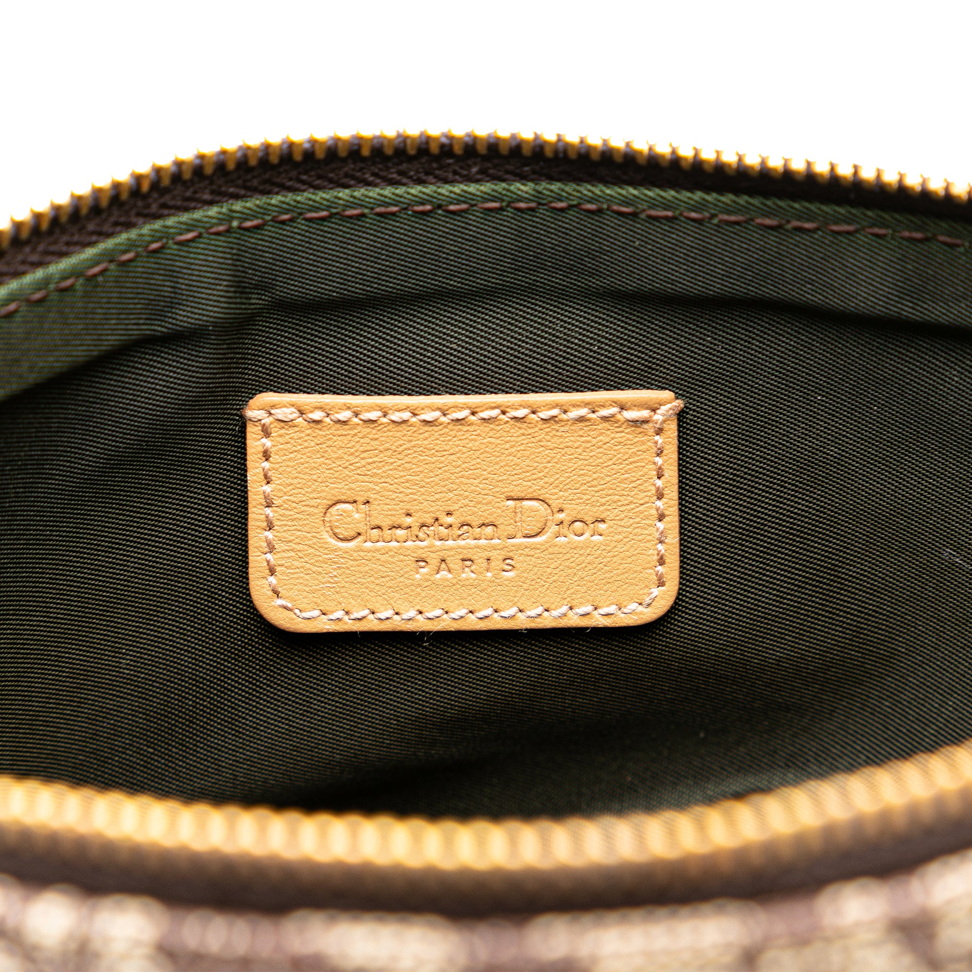 DIOR Mini Diorissimo Canvas Saddle Pochette