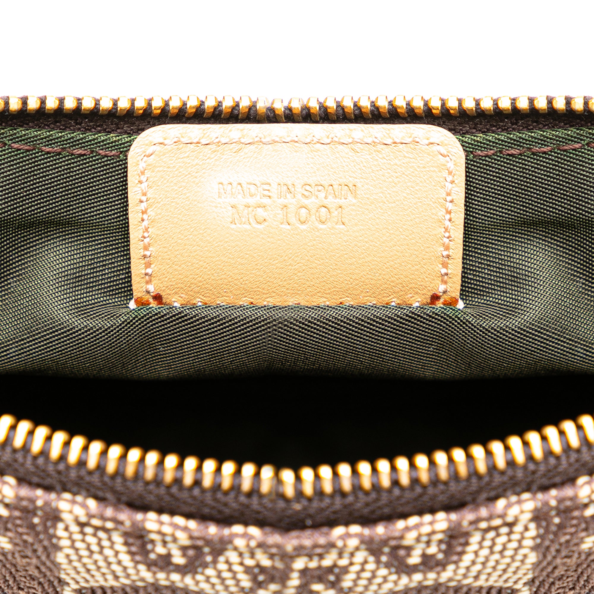 DIOR Mini Diorissimo Canvas Saddle Pochette
