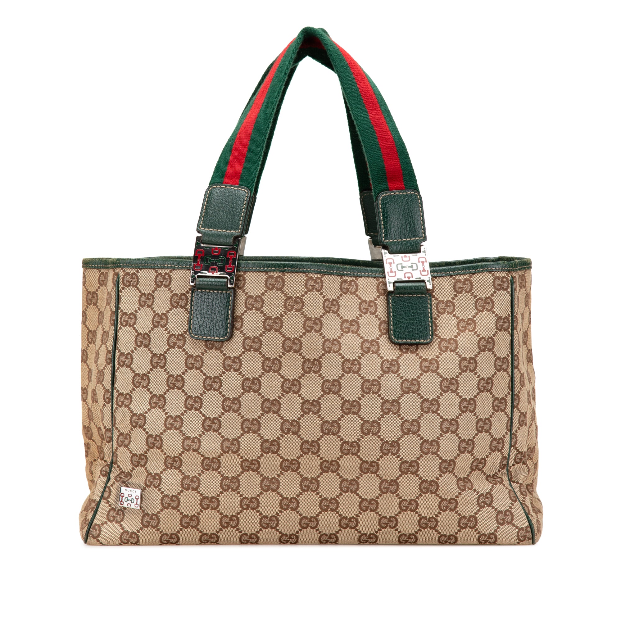 GUCCI GG Canvas Web Pop Tote