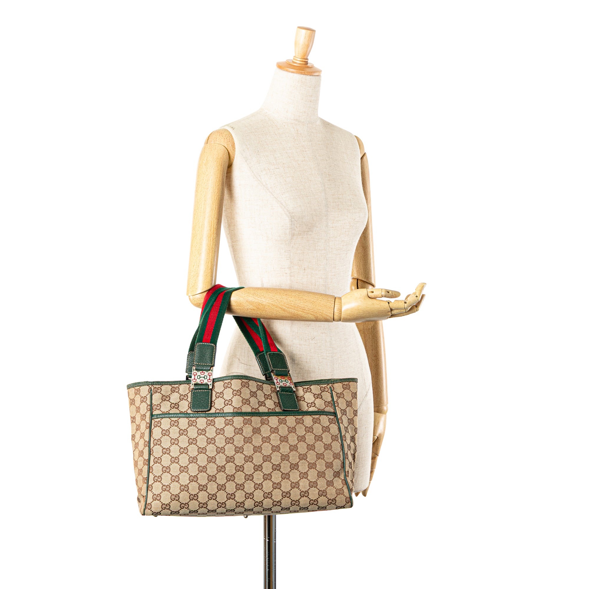 GUCCI GG Canvas Web Pop Tote
