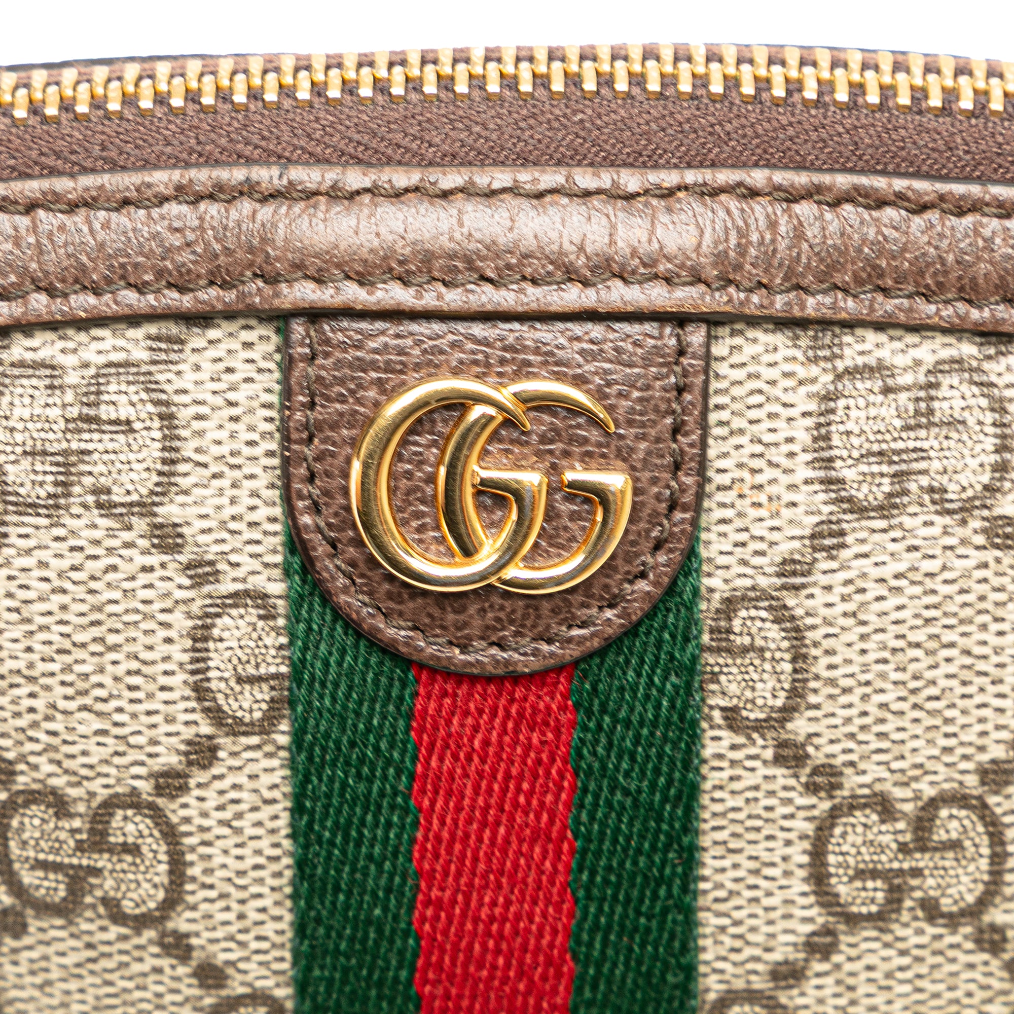 GUCCI GG Supreme Web Ophidia Pouch