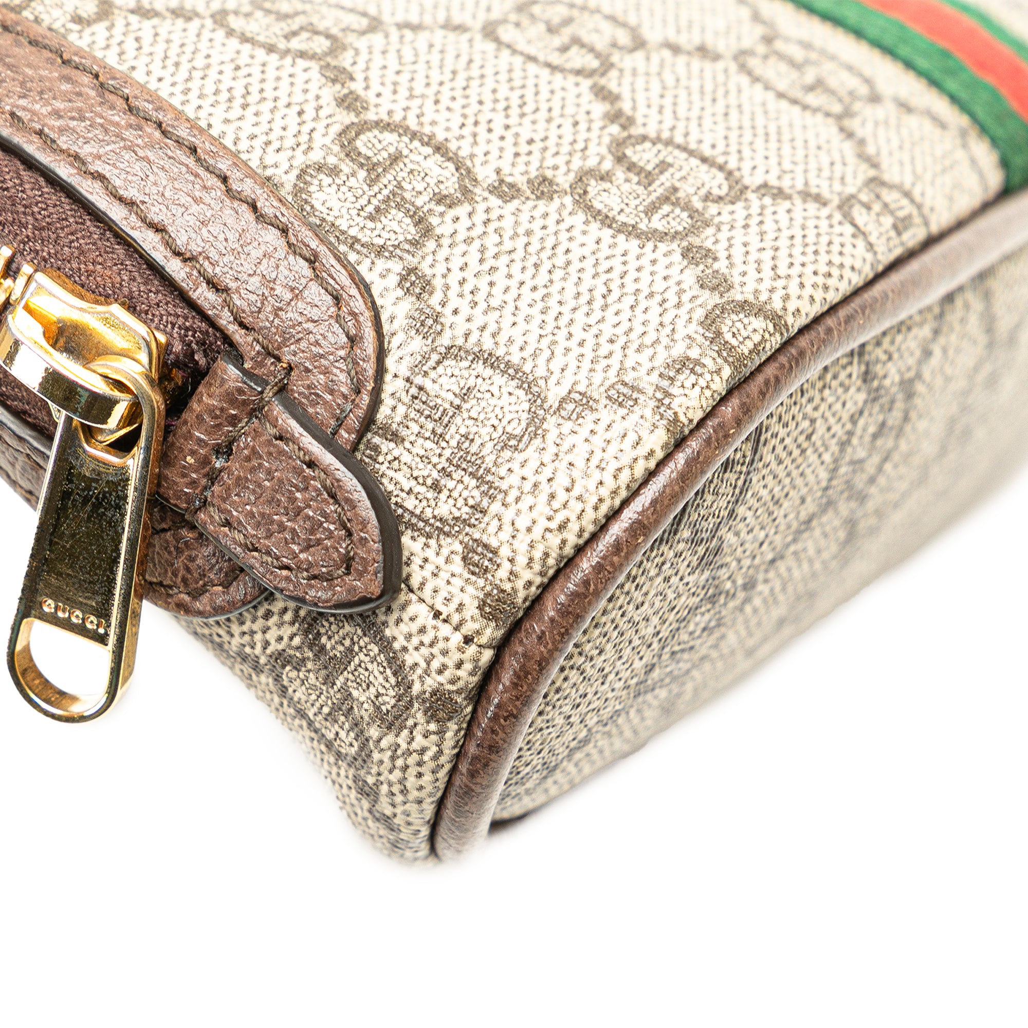 GUCCI GG Supreme Web Ophidia Pouch